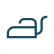 material symbols light iron outline